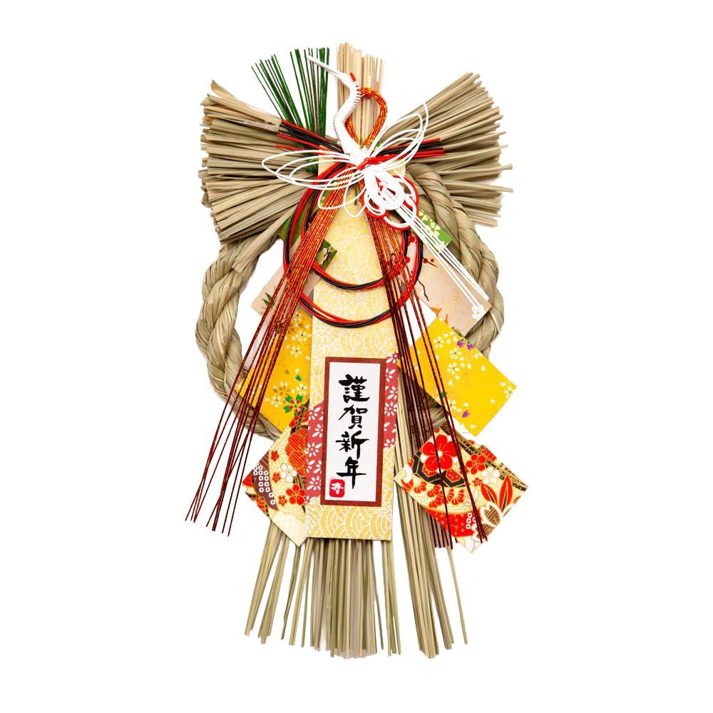 

[Choose from 8 designs] Shimenawa New Year s Decorations, Wreath, Zodiac, New Year s Decorations (B1822 (27x20cm))