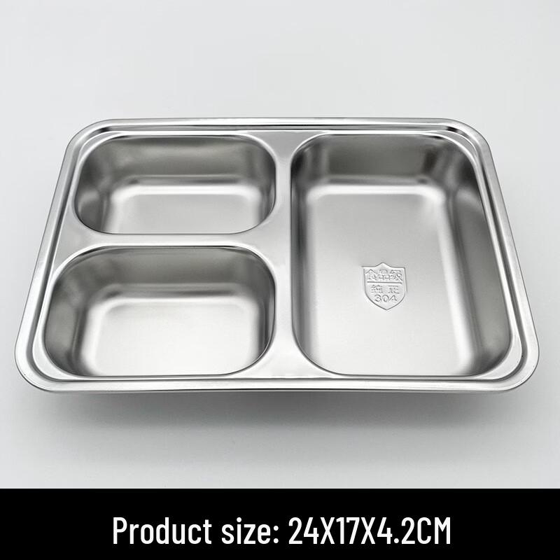 Zhaoran Stainless Steel Compartment Meal Plate