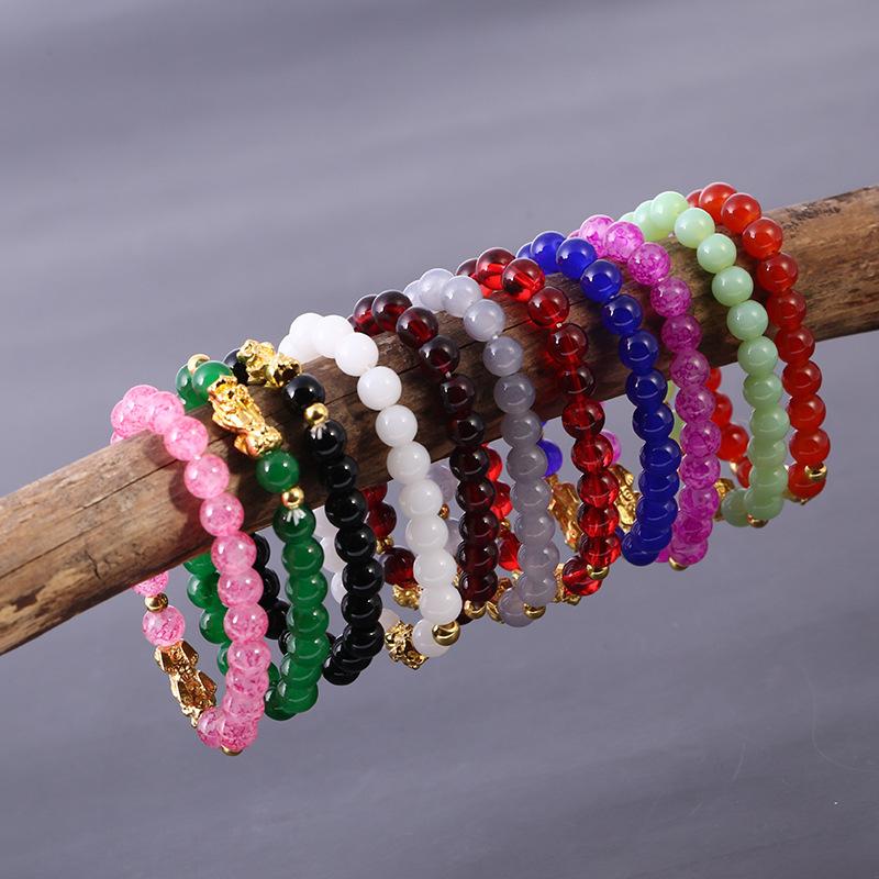 Pixiu Vietnam Gifts Hot Products Shajin Jewelry 3D Bracelet Hard Gold Crystal Tourist Attractions Best Friends  Jewelry