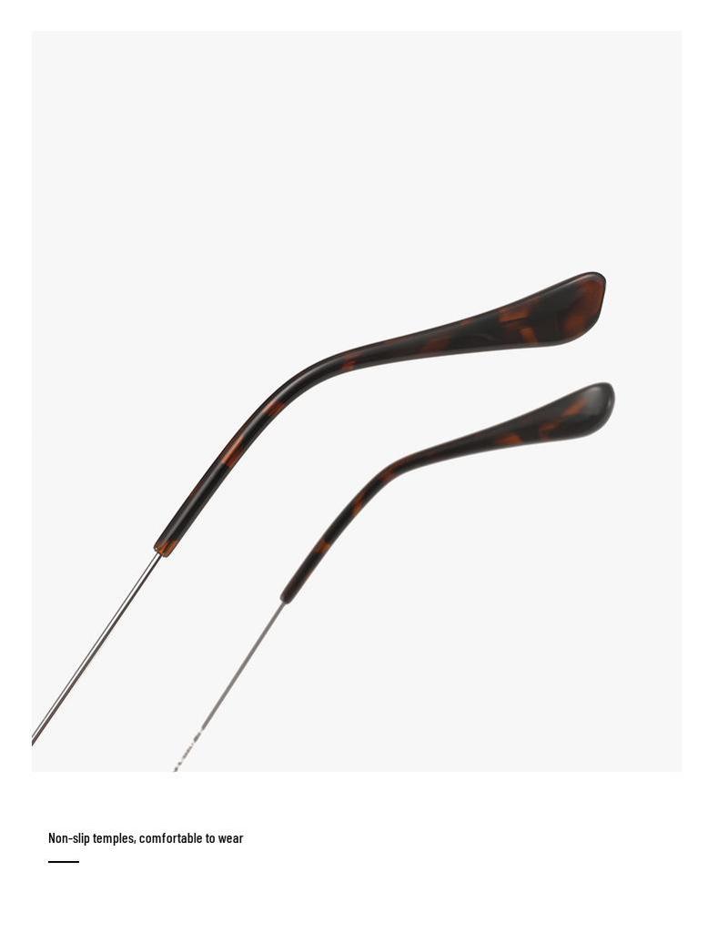 Louis Oval Pure Titanium Glasses - Small Frame, Screwless 47 Mm, High-End Nerd Style, Cold Aesthetic