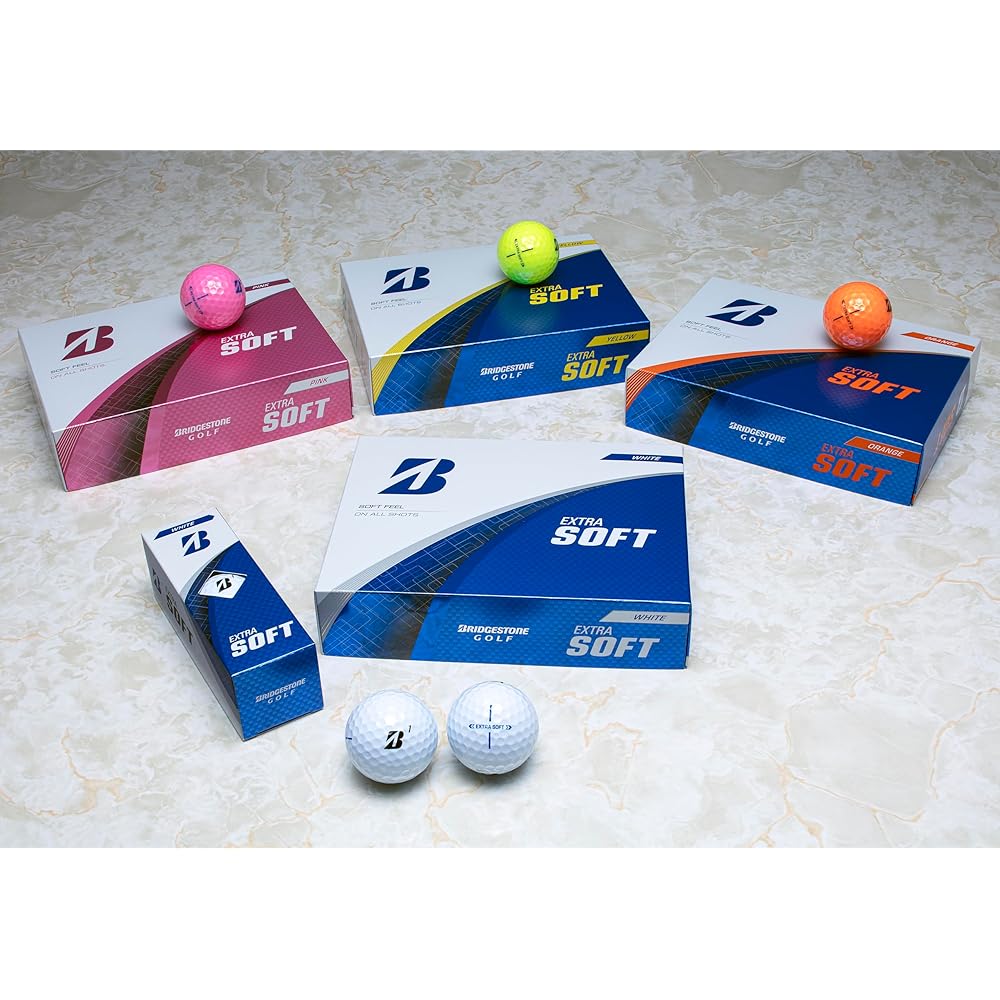Bolas de Golfe Bridgestone Extra Macias Pacote com 12 Rosa Modelo 2025