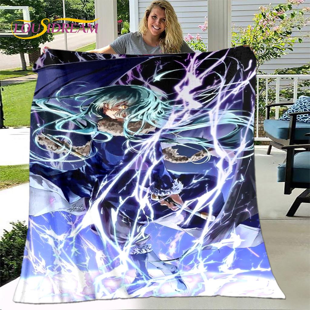 I Got Reincarnated As A Slime Anime Soft Plush Blanket,Flannel Blanket Throw Blanket for Living Room Bedroom Sofa Picnic Cover