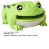 Memo Note Holder Cute Frog Adhesive Dispenser, Creative Cartoon Animal Stationery Organizer, 3D Office Decor Print Stable Stand for Desk And