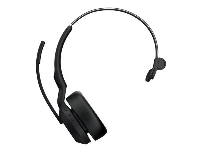 Jabra Evolve2 55 MS Mono - micro-casque - avec support de chargement
