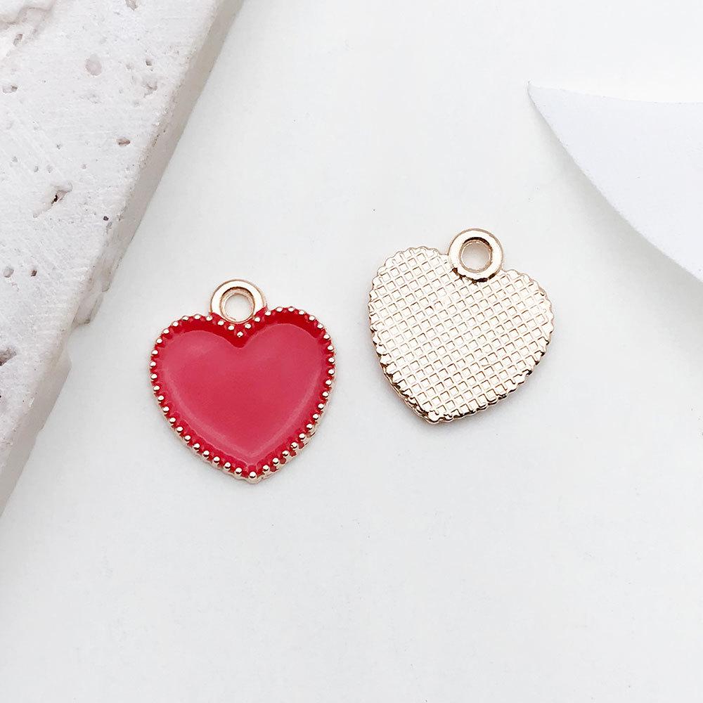 Red Cherry Blossom Oil Drop Keychain & Earrings Set: DIY Jewelry & Hair Accessories