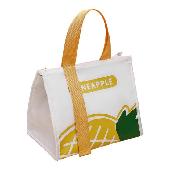 Bento Bag Foldable Waterproof Oxford Cloth Daily Use Students Lunch Box Tote Household Supplies