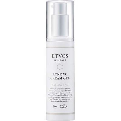 ETVOS Acne Serum Medicated Acne VC Cream Gel I 50g Skin Care Sensitive Skin Adult Acne Vitamin C Derivative Whitening Human Ceramide Quasi-drug VC-IP