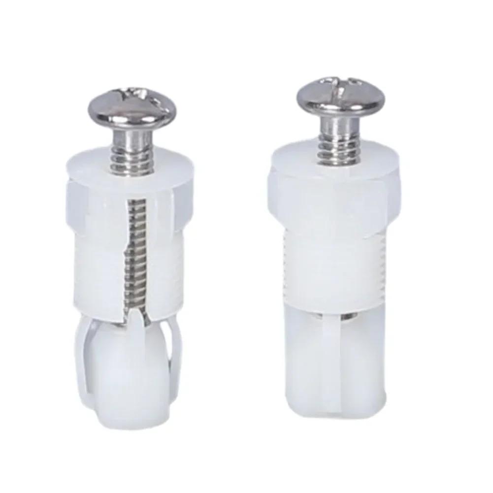 4/2pcs Toilet Seat Screws Nut Cover Lid Top Fixing Blind Hole Fitting Kits Bathroom Accessories Replacement Toilet Seat Screws