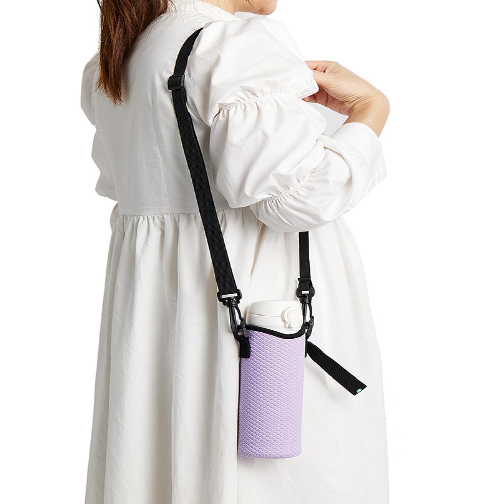 2pcs Plaid Texture Sport Water Bottle Cover Waterproof Water Bottle Case Outdoor