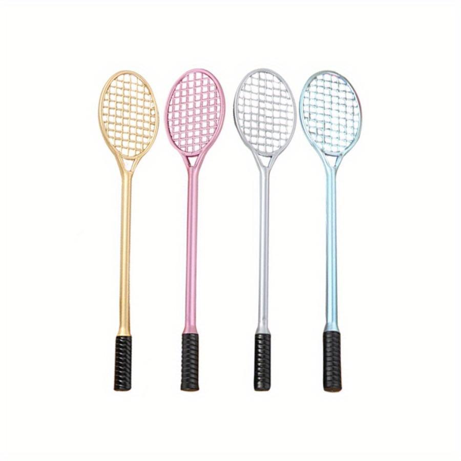 10pcs 0.5mm creative tennis racket shape gel pen cute stationery badminton racket water pen office signature pen