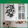 Halloween And Black White Skull And Flower Home Decoration Stickers Wall