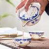 Chinesisches Porzellan Teekanne und Tasse Set Weißes Knochenporzellan Teegeschirr Keramik Teekanne Mit Sieb für losen Tee 1 Kanne 2 Tassen