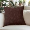 Vintage Brown square Jacquard Pillow Cover for Sofa Office Waist Cushion Cover Home Decorative Pillowcase