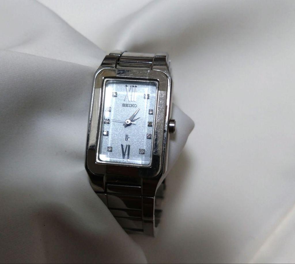 [USED] Extremely Rare SEIKO Lucia Cut Glass Watch with 10 Diamonds. Battery Replaced.