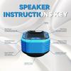 7-level waterproof Bluetooth speaker, surfboard waterproof Bluetooth speaker, subwoofer, outdoor radio