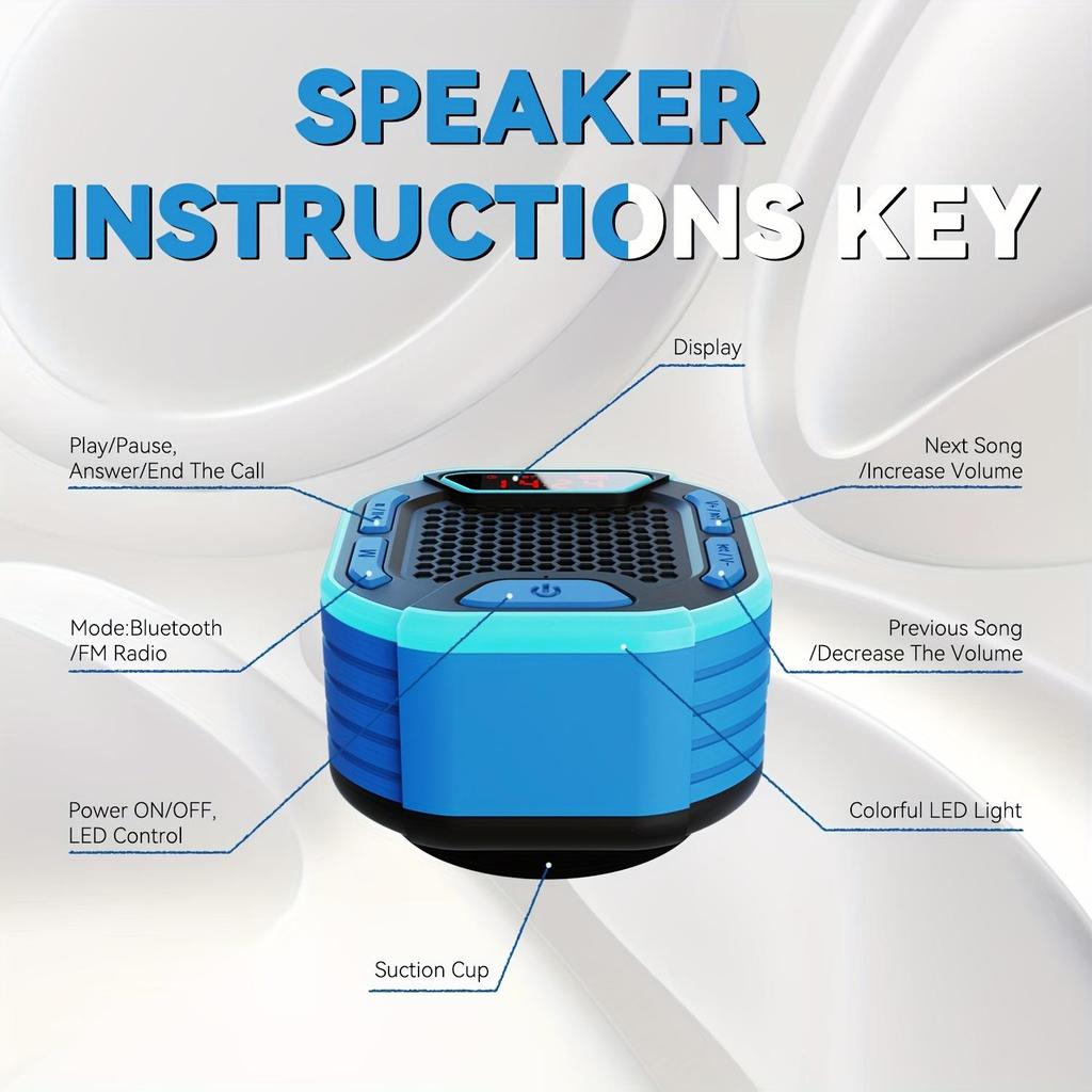 7-level waterproof Bluetooth speaker, surfboard waterproof Bluetooth speaker, subwoofer, outdoor radio