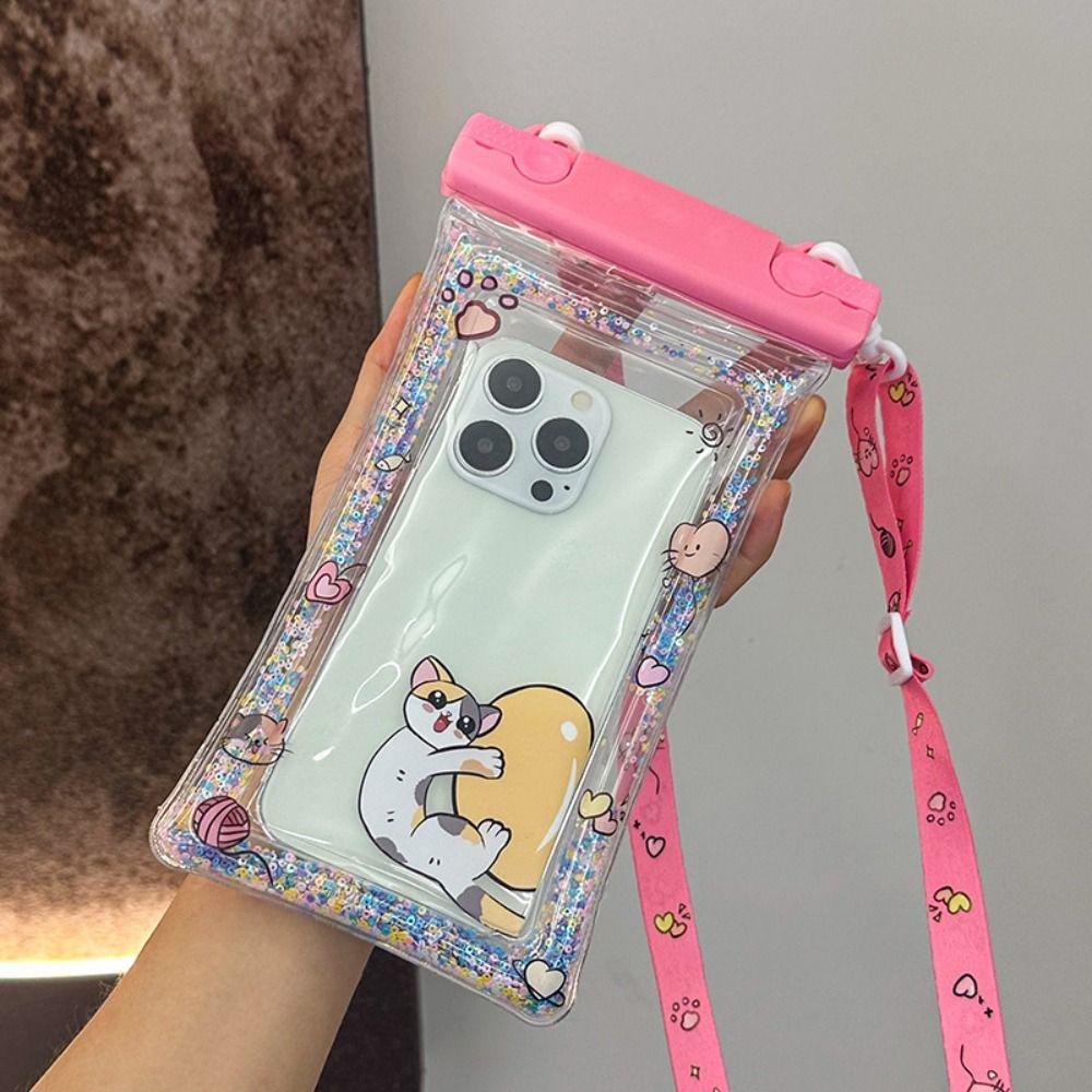 Cartoon Waterproof Phone Bag Sealed Swimming Storage Bag Fashion Airbag Protective Cover  Rafting