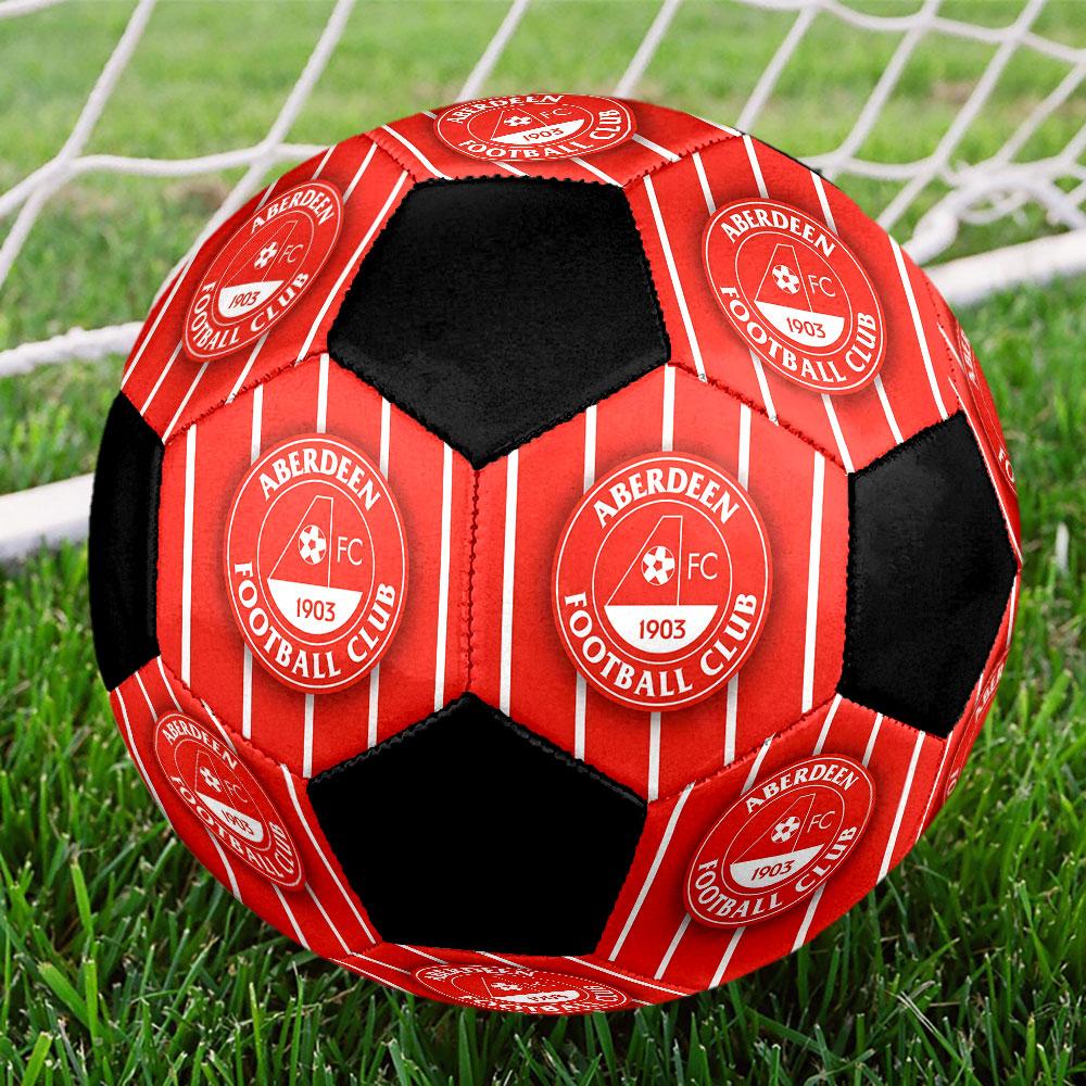 1PC Aberdeen Football Club size 5 soccer ball PrahaIndoor Soccer Ball Colorful All Ages Machine Stitched PVC Competition Ready Durable High-Bounce