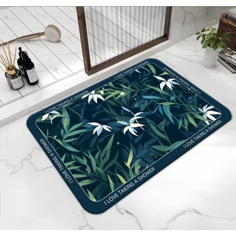 Bathroom Absorbent Foot Mat Dirty Diatom Mud Mat Non-slip Absorbent Toilet Door Mat Carpet Toilet Door