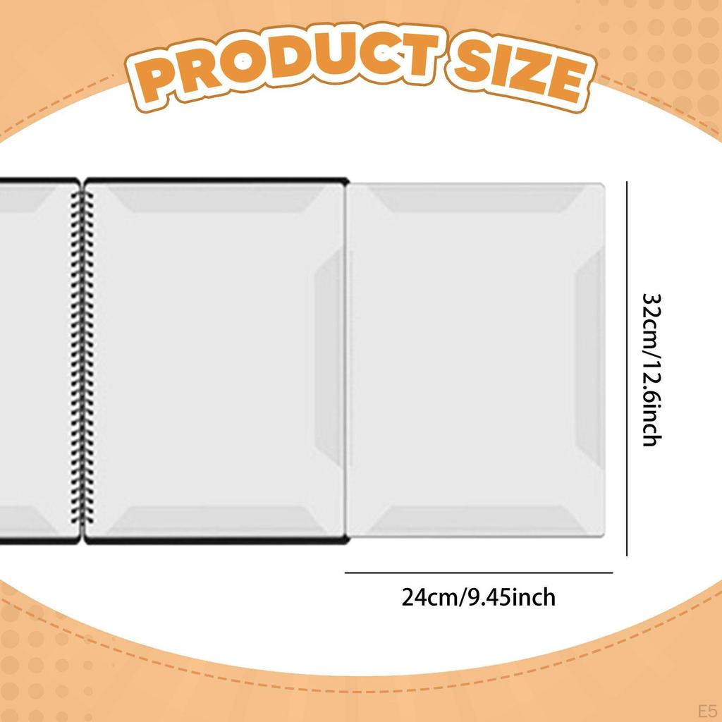 A4 Music Folder, Clear Sheet Binder for Piano, Portable Writable Binder, PP Material