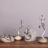 Resin Handicraft Gecko Lizard Artificial Animal Statue Candlestick Candelabrum Decorative Figurines Home Decoration Accessories