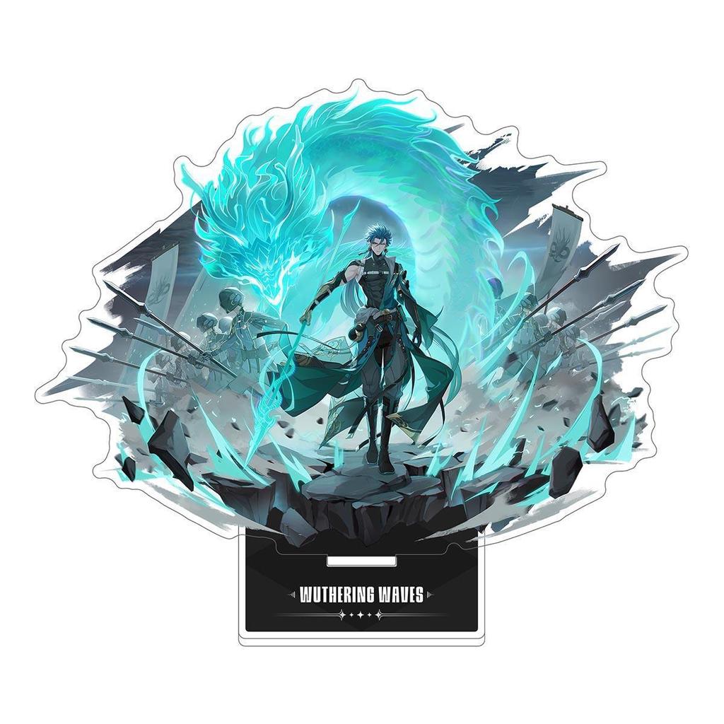 Wuthering Waves Acrílico Anime Jogo Produtos Relacionados Chaveiro Suporte Placa de Modelo Decoração de Mesa Presente Expositores de Figuras Ornamentos