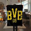1 Manta de Franela con Estampado del BVB, Alta Calidad para Todas las Estaciones, Decoración del Hogar, Calidez y Comodidad, Perfecta para Regalos de Navidad
