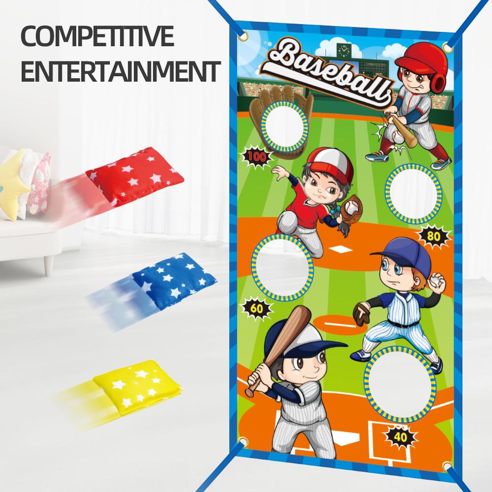 Familie Handgemachte Eltern-Kind Interaktive Spiel Spielzeug Sandsack Werfen Ziel