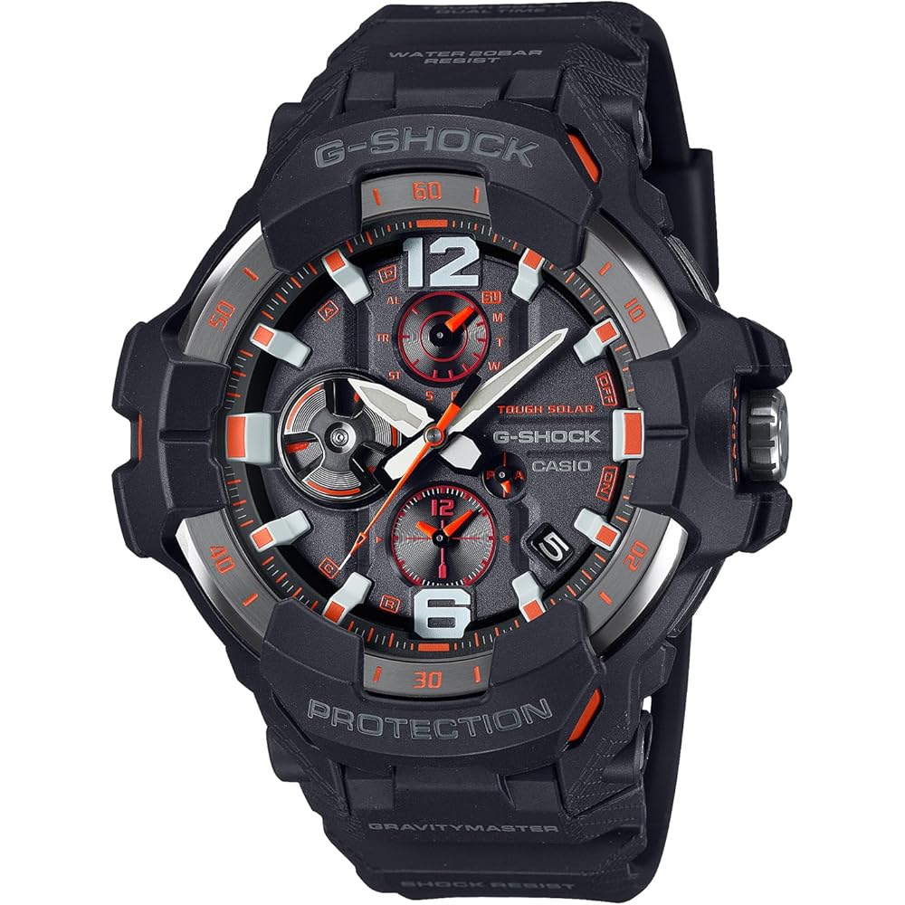 

Casio G-Shock Gravitymaster GR-B300-1A4JF Bluetooth Tough Solar Men s Watch Black Bio-Based Plastic