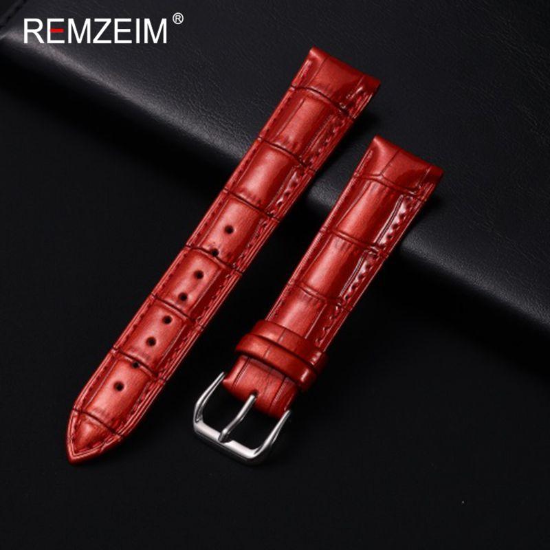 Men Women Fashion Bright Genuine Leather Watch Straps 12/14/16/18/20/22mm Watchbands Bracelet Smooth Replacement Wristband