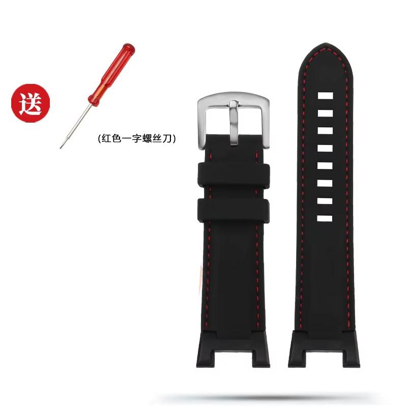 Modified Silicone Watchbands For Casio PROTREK Series PRW-7000 PRW7000 PRW-7000FC Rubber Watch Strap For Men With Tools Bracelet
