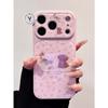 Cute Floral Bow Puppy Cat Mobile Phone Case for iPhone Series 171615 Anti-drop Case Protective Case