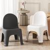 Child's Nonslip Plastic Chair with Backrest - Versatile for Dining, Study, or Shoe Changing