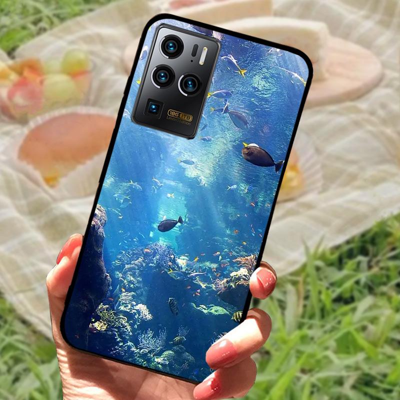 Für ZTE Axon 30 Ultra 5G Stoßfeste Silikon-Weich-TPU-Handyhülle Für ZTE Axon 30 Ultra Mode Cartoon Schutzhüllen Cover