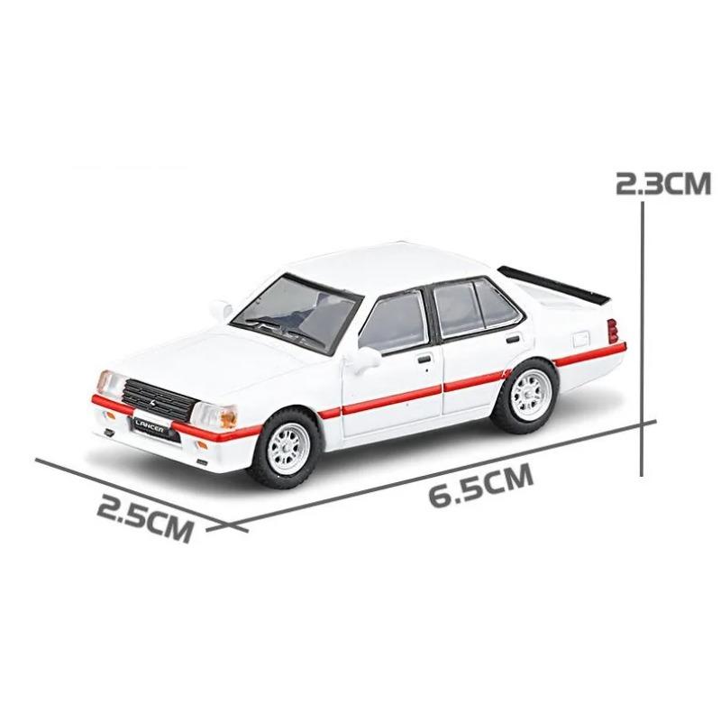 

1/64 Mitsubishi Lancer EX2000 Turbo Miniature Model Diecast Alloy Toy Car 1/64 JKM Classical Vehicle Free Wheels Collection Gift білий