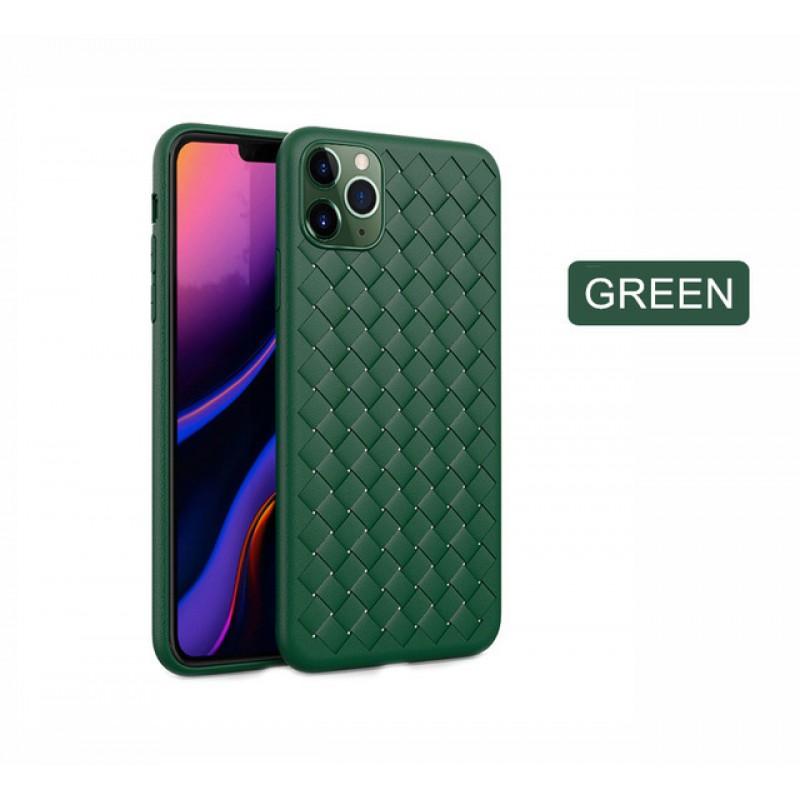 Slim TPU Phone Case With Braided Texture IPhone 12 11 Pro XS XR X 7 8 SE 2020 Anti-Slip Shockproof Back Cover