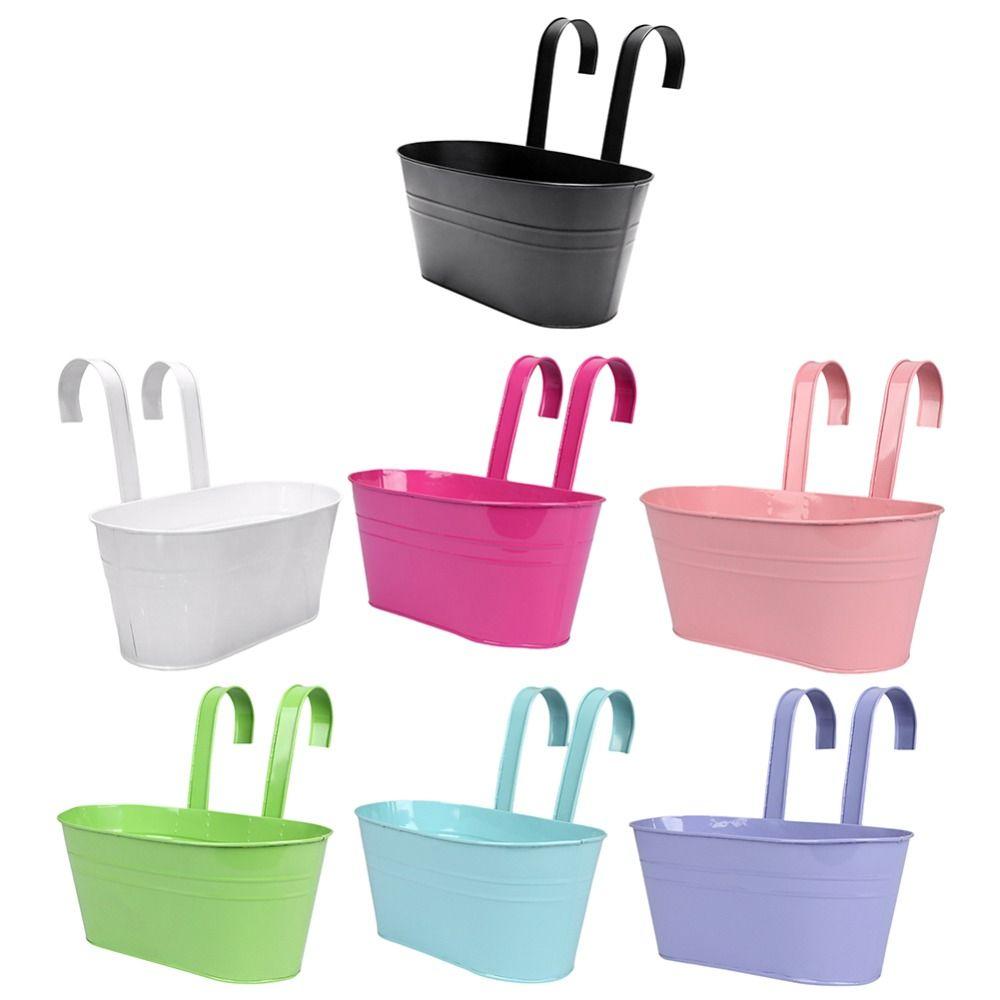 Solid Color Wall Hanging Flower Pots Self Watering Lazy Flower Pot