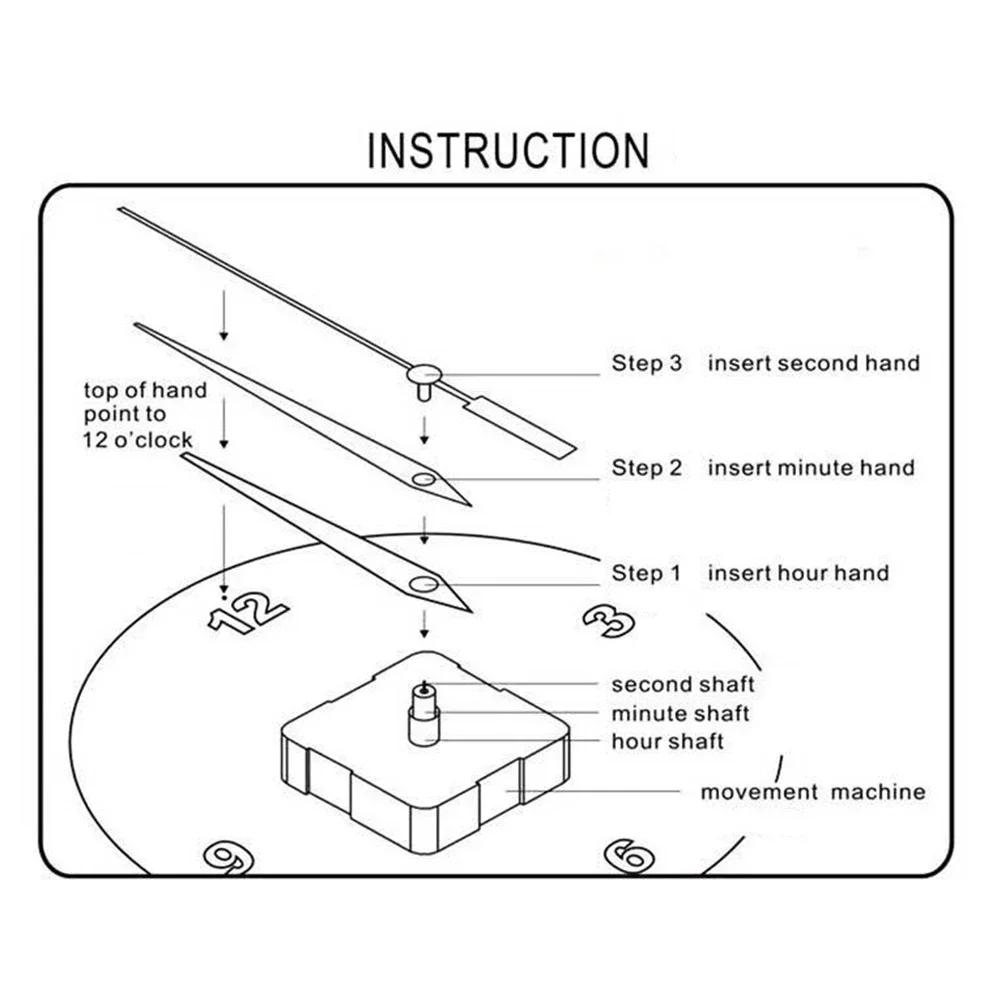 Clock Mechanisms Battery Powered,Silent Quartz Clock Mechanism Movement Kits,High Torque Clock Movement Replacement Accessories