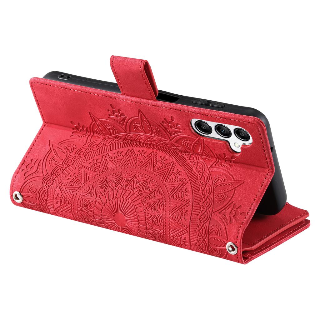 Style 006 For Samsung Galaxy A36 5G Wallet Case PU Leather Phone Cover Mandala Flower Pattern