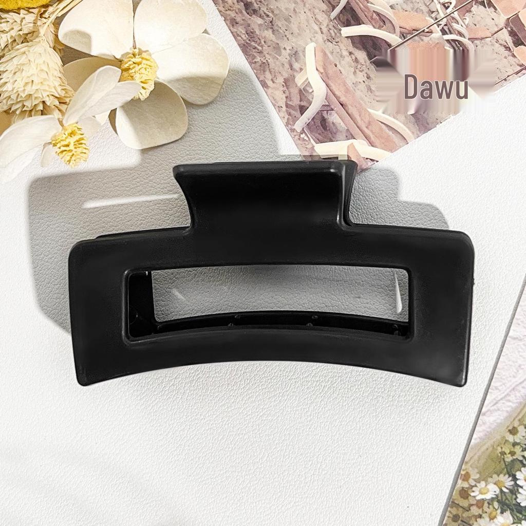 8.5cm Matte Korean Style Square Hair Clip: Elegant Half-Up Shark Clip for Women's New Updo Hair Styling