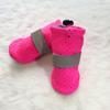 4 piezas Suministros de verano para mascotas Perro mascota Zapatos para perro Transpirables Resistentes al desgaste Antideslizantes Zapatos de suela blanda No les encanta que se caigan los zapatos