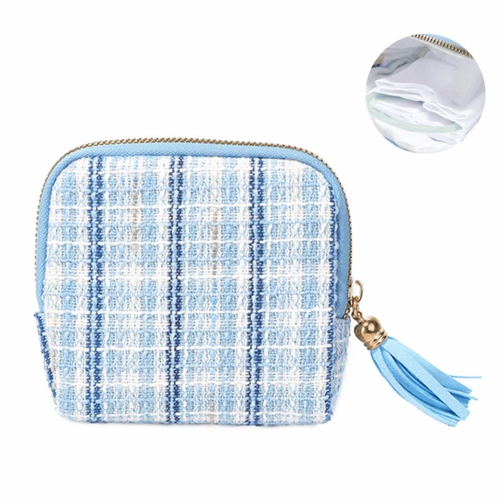 

Multi-Layered Jewelry Storage Bag Anti-Scratch Women s Wallet Durable Zipper Jewelry Bag Gift синій