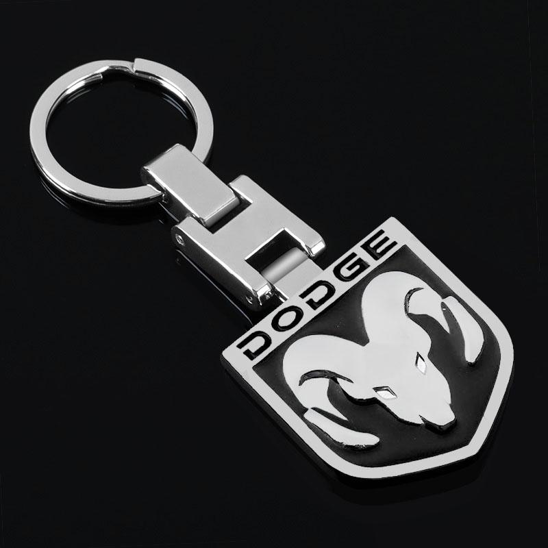 Přívěsek na klíče od auta Znak auta Dárek s kroužkem na klíče Auto doplňky pro Dodge SRT Ram 1500 Durango Journey Charger Challenger Caliber Caravan