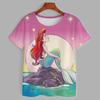 Frozen Elsa Princess 3D T-shirt Casual Boys and Girls Children's Cartoon Top 2026 Summer Edition
