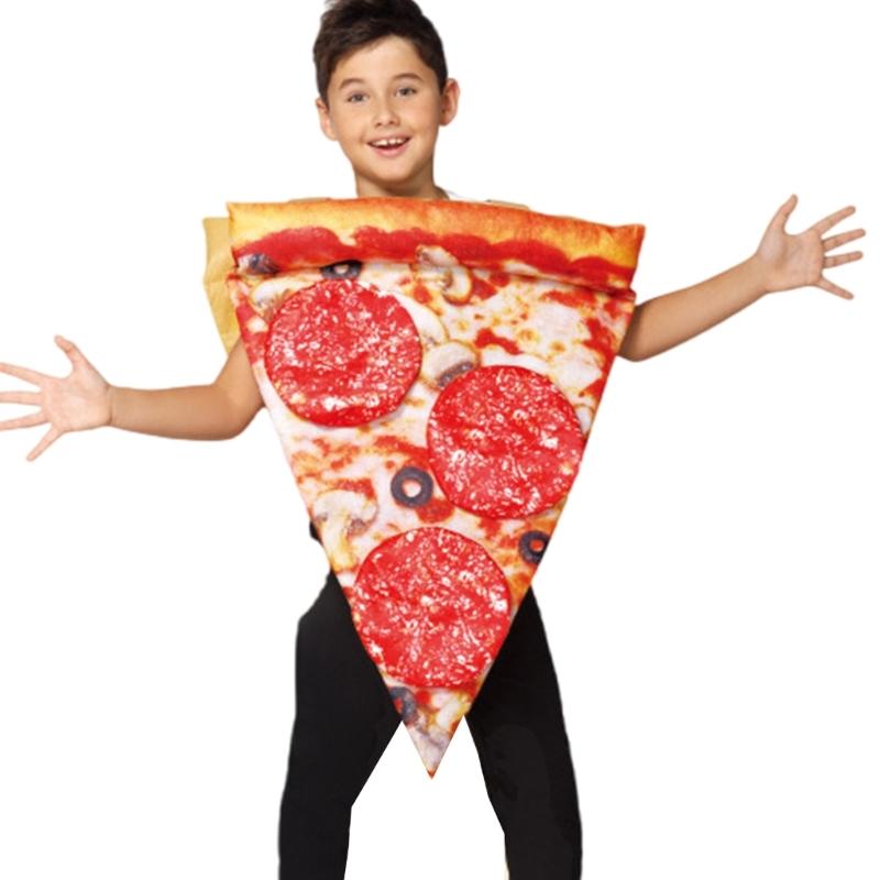 

Cosplay Halloween Costume Kids Pizza Slices Costume Children Food Costume Funny Cosplay Jumpsuit for Boys Girls Gifts 1