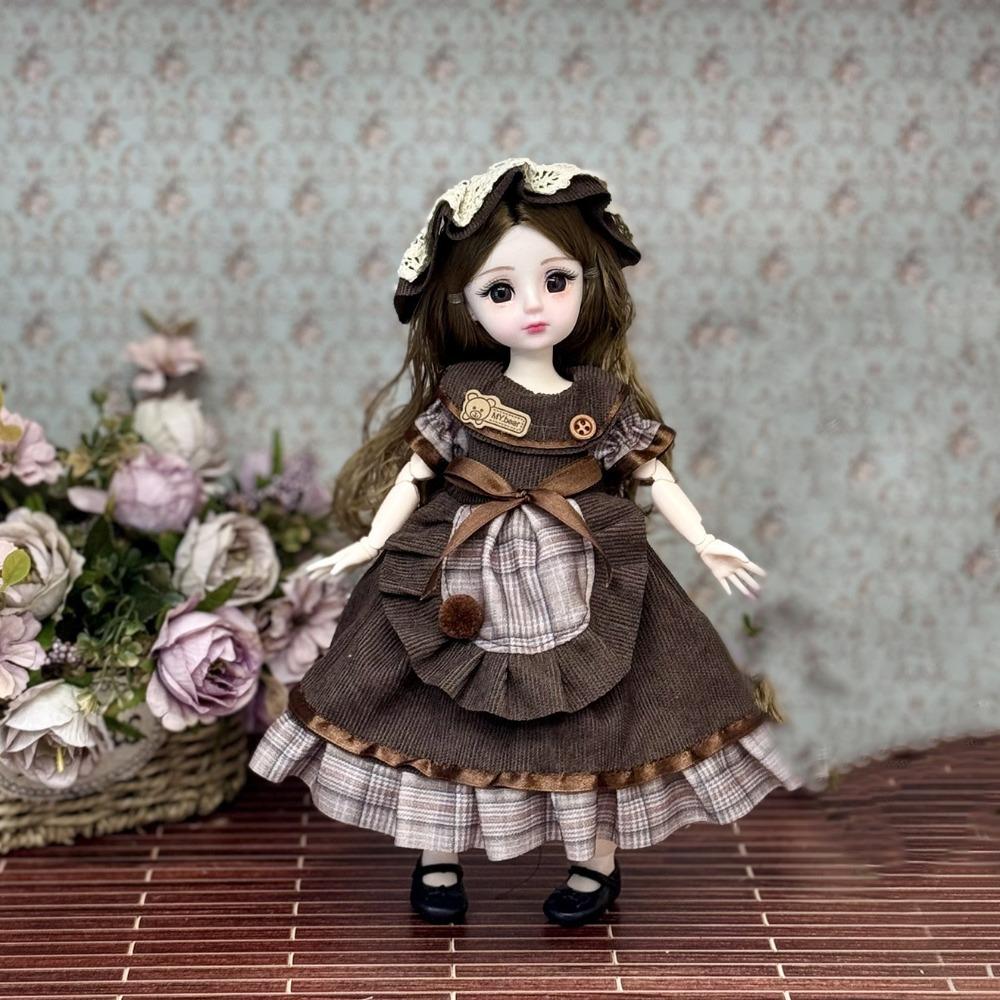 Long Hair Princess Dress Up BJD Dolls Attractive Eyes Princess Makeup Ball Joint Doll  Children