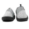 Mozu Men's Lightweight Slide Sandals with Cotton Blend Insoles and Clogs, Perfect for Indoor and Outdoor Wear, Gray Plain Weave and Mesh Combination (