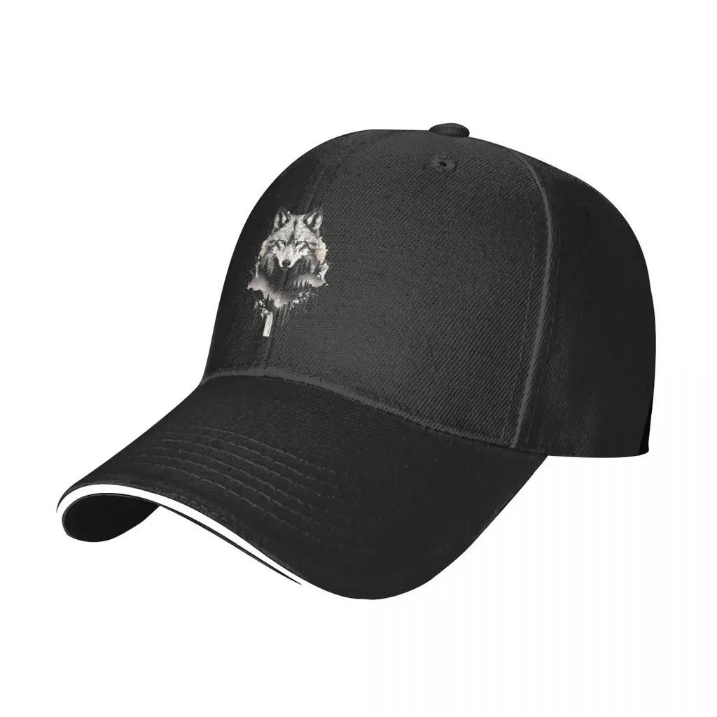 Scary Fox Baseball Cap Black and White UnisexTeens Print Trucker Hat Summer Casual Outdoor Gym Sun Visor Baseball Caps