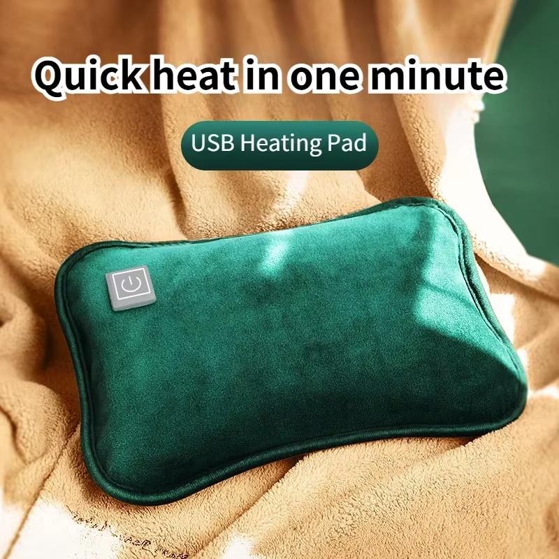 Electric USB Heating Pad Cushion Flannel Pillow Mat Thermal Blankets For Winter Abdomen Waist Foot Hand Warmer Reusable Washable