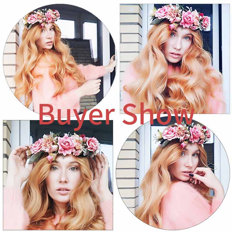 AWAYTR Spring Bohemian Rose Crowns Wreath Beach Hawaii Floral Garland Romantic Faux Rose Wedding Wreaths New Flower Headband